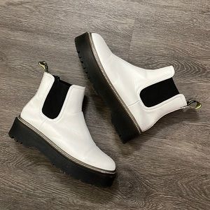 Shein Airwalk white vegan boots